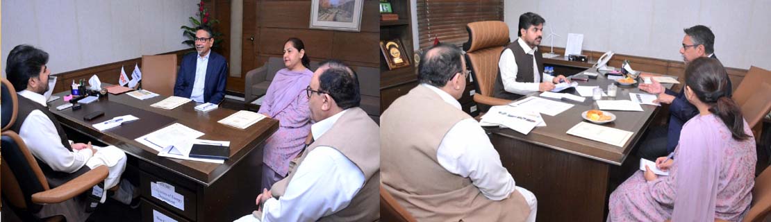 A delegation of Sindh Energy Coal Mine Commission (SECMC) met with Sindh Provincial Energy Minister Syed Nasir Hussain Shah. Aamir Iqbal (CEO) and Syeda Sabin Shah had a detailed discussion with the Energy Minister. Energy Secretary Kazim Jatoi was also present on the occasion