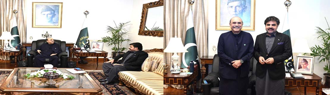 صدر آصف علی زرداری سے صوبائی وزیر سید ناصر حسین شاہ کی ملاقات۔ سید ناصر حسین شاہ نے ایوان صدر اسلام آباد میں صدر آصف علی زرداری سے ملاقات کی ملاقات میں موجودہ قومی و صوبائی سیاسی صورتحال، سندھ کے امور پر تبادلہ خیال ملاقات میں سندھ میں جاری مختلف فلاحی و ترقیاتی منصوبوں پر بھی گفتگو کی گئی۔