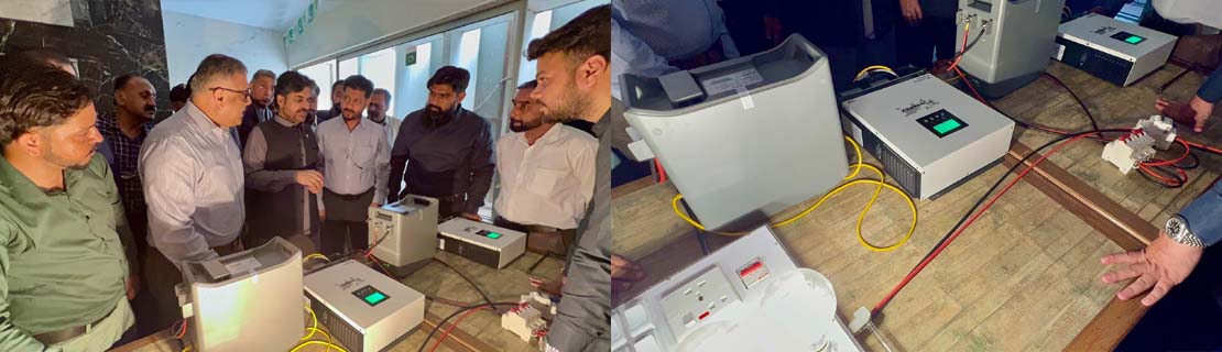 سندھ حکومت کی اولین ترجیح عوام کو سستی بجلی کی فراہمی ہے، وزیر توانائی سندھ کراچی: وزیر توانائی سندھ سید ناصر حسین شاہ نے کہا ہے کہ سندھ حکومت عوام کو کم لاگت اور ماحول دوست توانائی کی فراہمی کے لیے سنجیدہ اقدامات کر رہی ہے۔  ان خیالات کا اظہار انھوں نے آج محکمہ توانائی کے دفتر میں نجی کمپنی کی جانب سے سولر ہوم سسٹم، سولر انورٹر لیتھیم بیٹری اور سولر پینل کی ڈیمانٹریشن کے موقع پر کیا۔